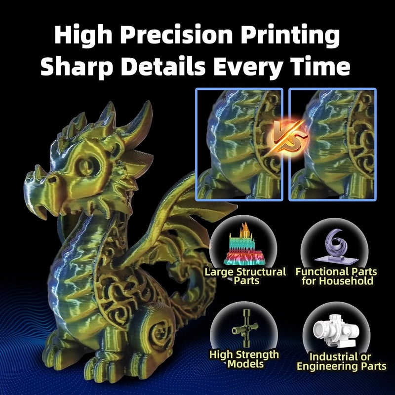 IdeaFormer-3D طقم رأس الطباعة الساخن 2 قطعة 0.6 مم P2S H2S H2D، طقم رأس الطباعة الساخن للأداء مع فوهة فولاذية صلبة قابلة للإزالة لطابعة Bambu Lab P2S H2S/H2D/H2D Combo/A1/A1 Mini ليزر 3D - Image 3